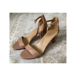 Naturalizer Vera Sandals Heel Crème Brulee Beige 1515 Women's Shoes Size 10 Wide